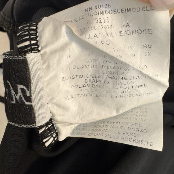 MiracleSuit Womens Jena One Shoulder One Piece Size 16 Black Mesh Slimming Beach - Picture 9 of 16